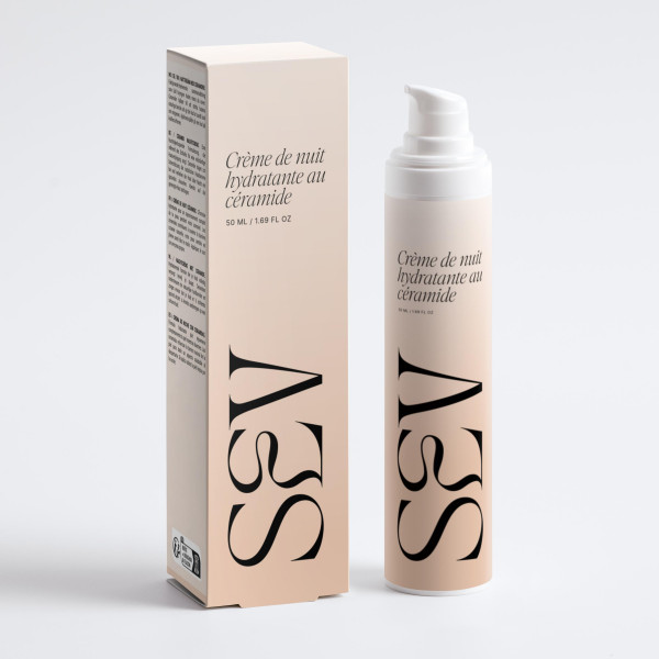 Crème de nuit hydratante au céramide