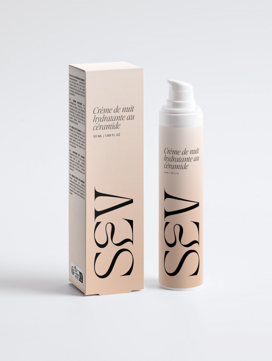 Crème de nuit hydratante au céramide